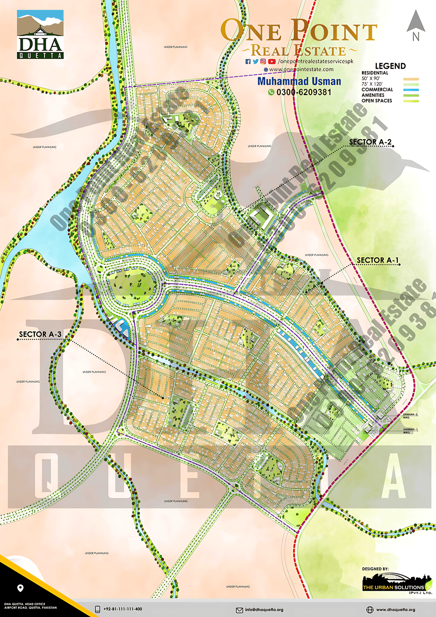 Download DHA Maps: Downloadable Maps of DHA and Other Housing Societies 5 DHA Quetta Map
