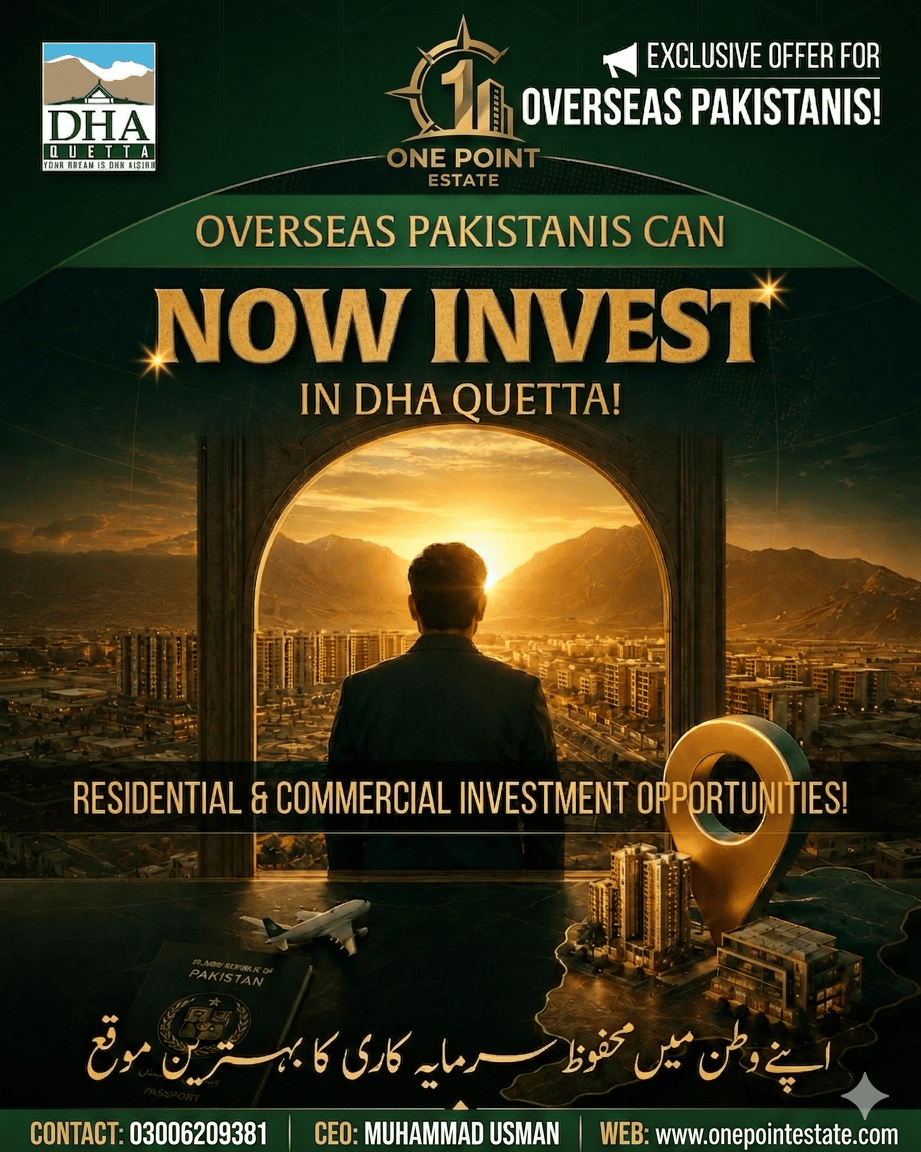 DHA Quetta Exclusive Installment Plan for Overseas Pakistanis 1 DHA Quetta Exclusive Installment Plan for Overseas Pakistanis